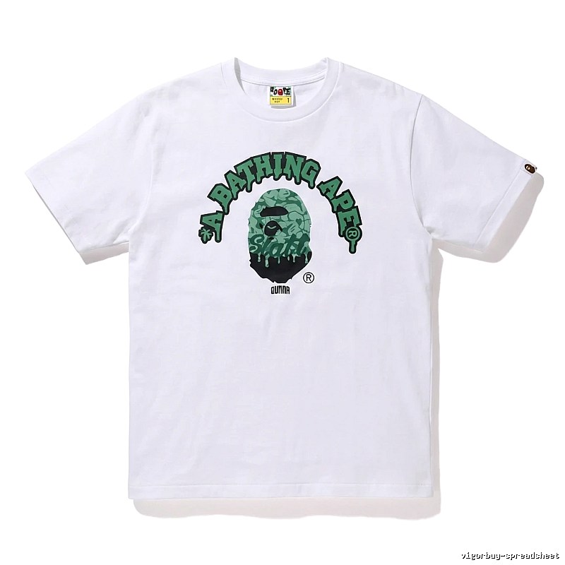 Bape Ape Head Cool White T-shirt in Streetwear Style