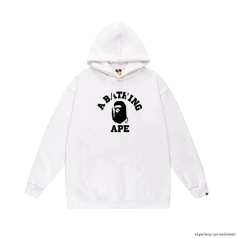 Bape Ape Head Simple White Sweatshirt