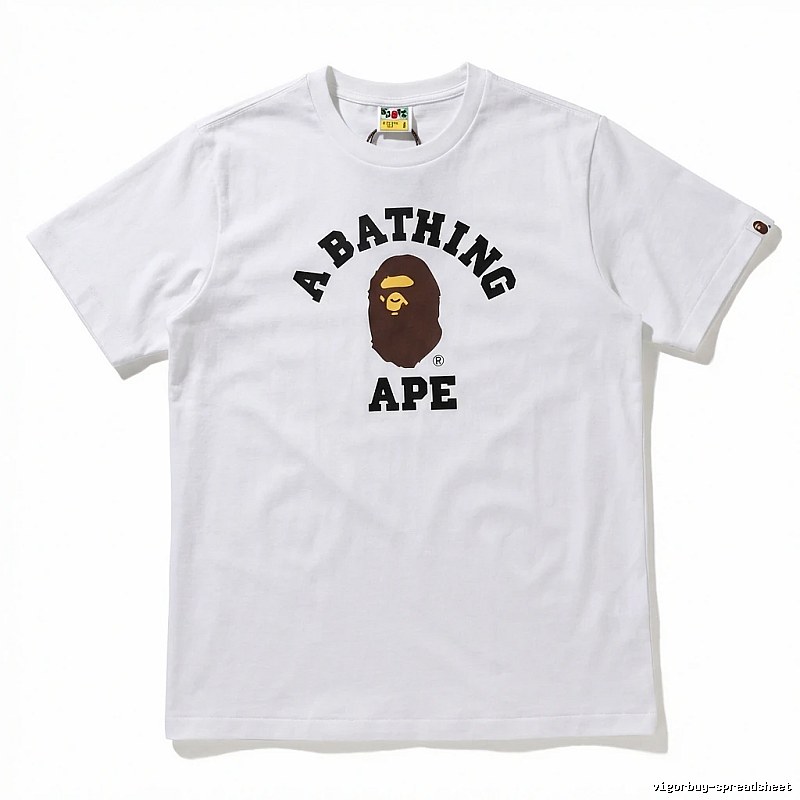 Bape Ape Head Simple White T-shirt