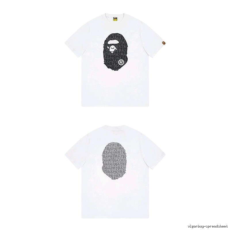 Bape Ape Head Simple White T-shirt