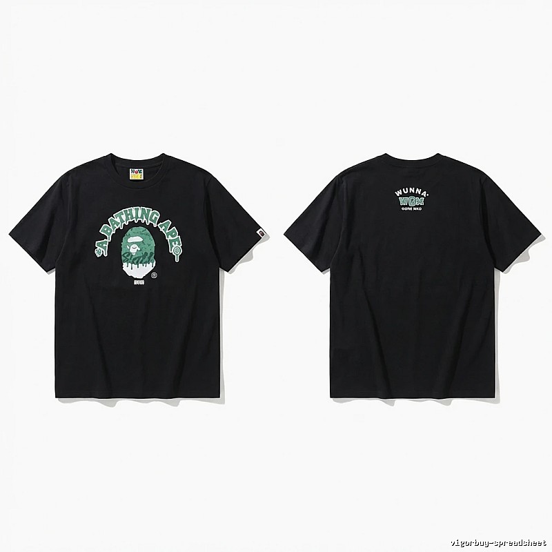 Bape Ape Head Trendy Black T-shirt