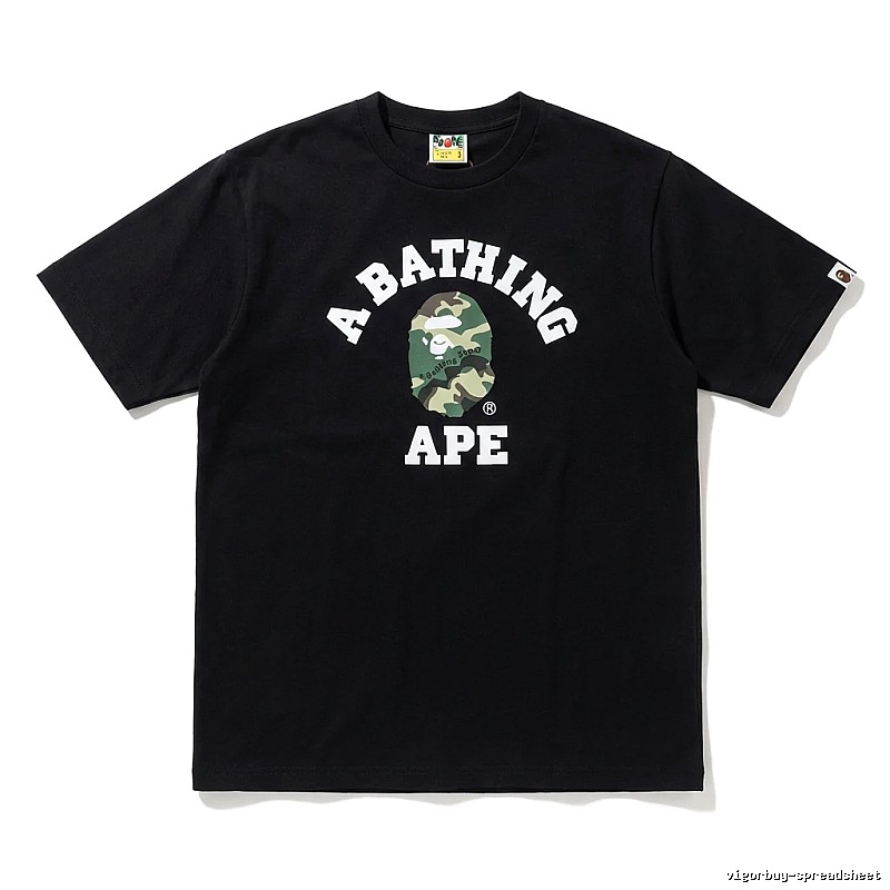 Bape Ape Head Trendy Black T-shirt