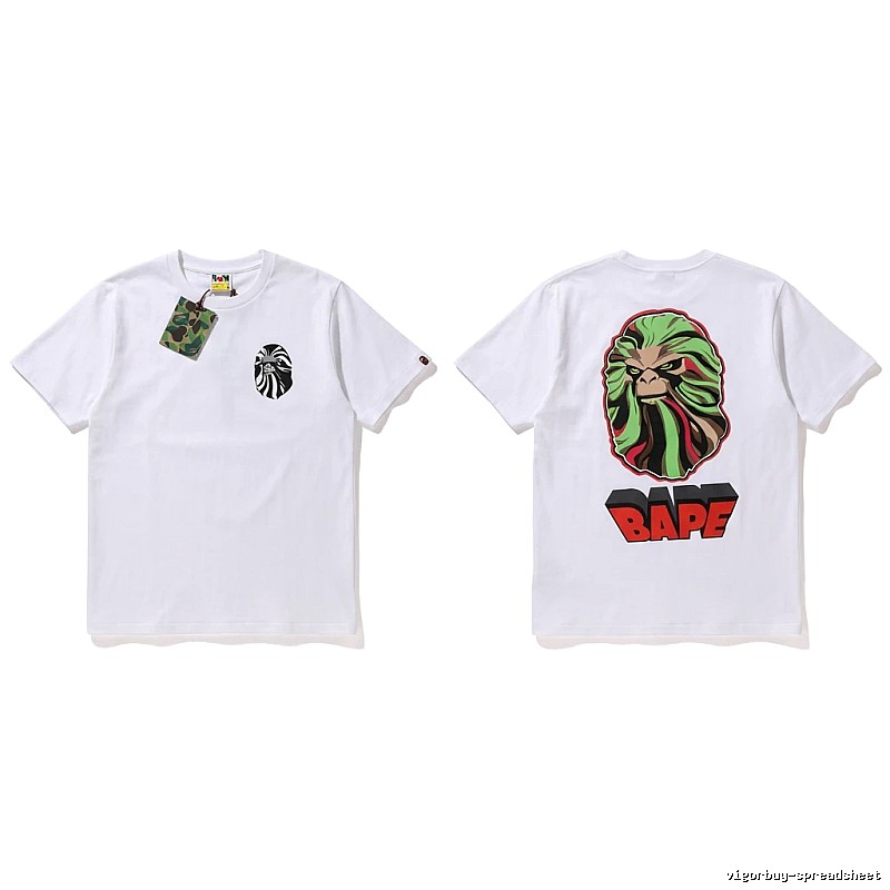 Bape Ape Head Trendy White T-shirt