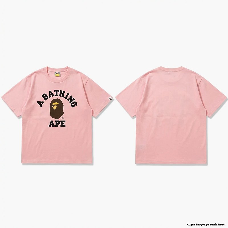 Bape Ape series pink T-shirt