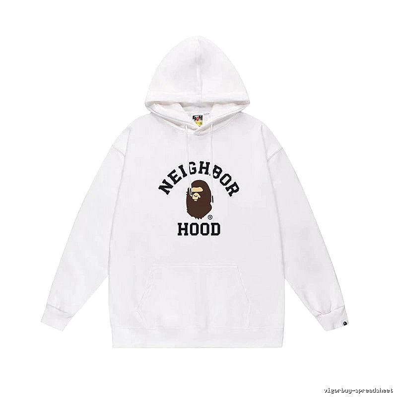 Bape Ape series white hoodie