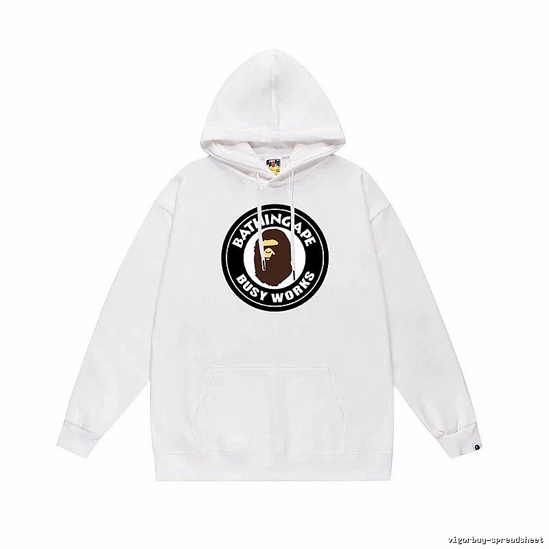 Bape Black Label Casual Style White Hoodie