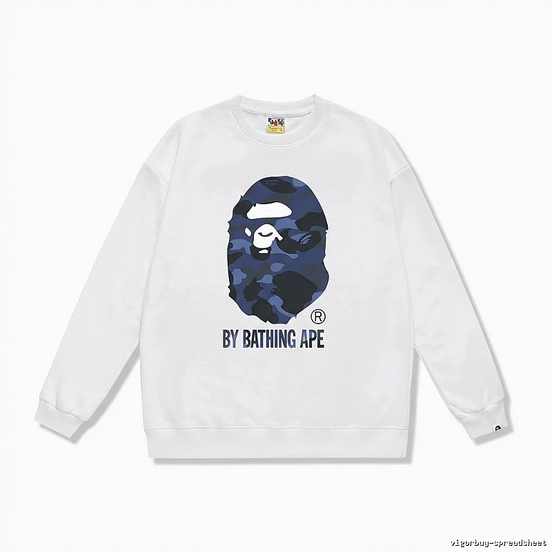 Bape camouflage style white sweatshirt