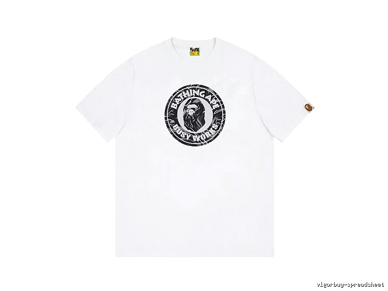 Bape classic retro style white T-shirt