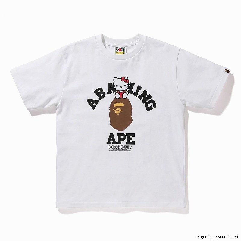 Bape Co-branded Cartoon White T-shirt