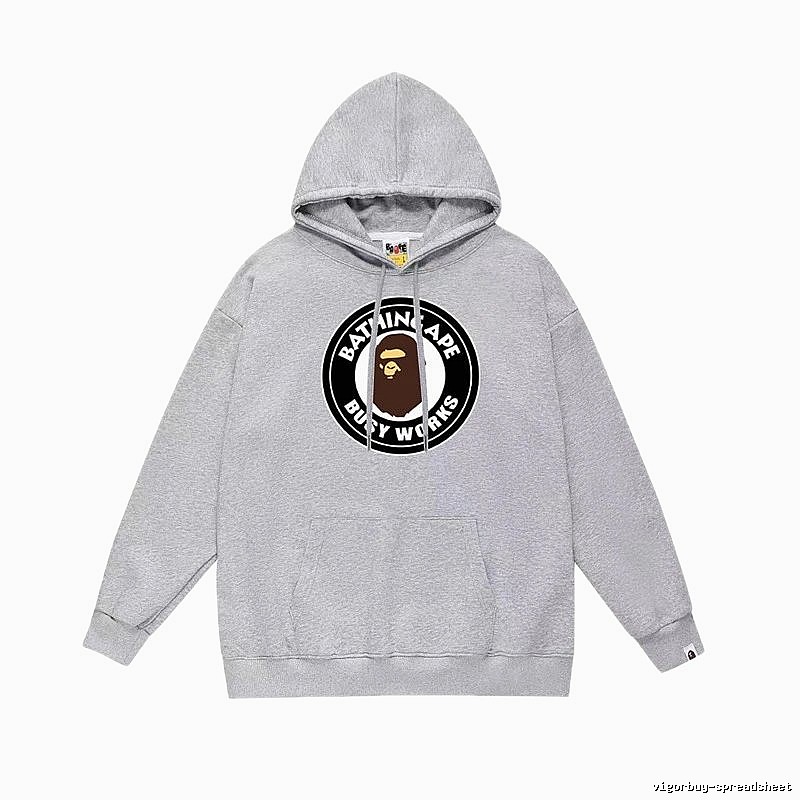 Bape grey casual hoodie