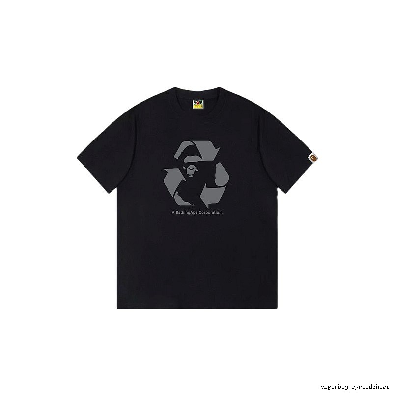 Bape Recycling Series Black Short Sleeve