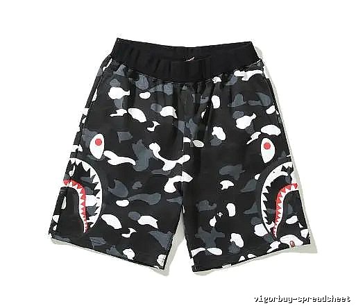 Bape Shark Camouflage Shorts
