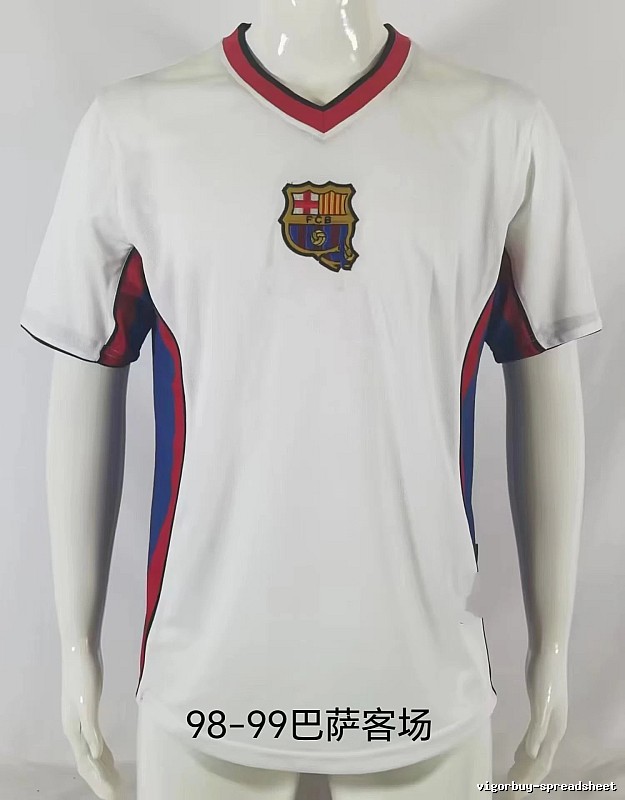 Barcelona Daily Retro soccer jersey Blue Red Barcelona with Visual Detail