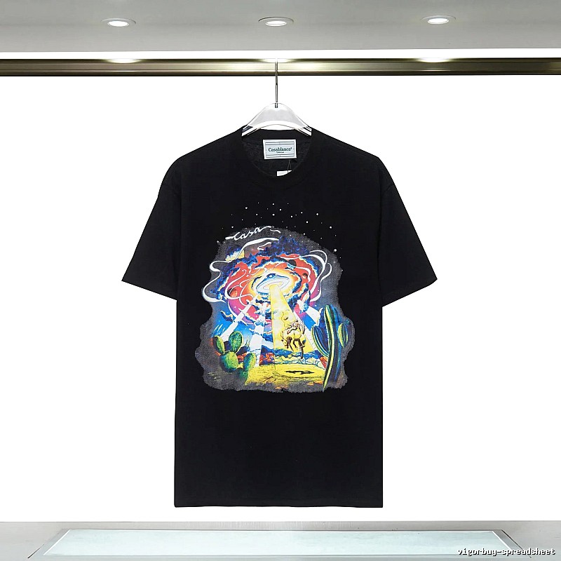 Black T-shirt with Casablanca starry sky print