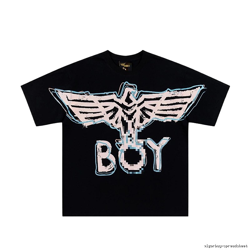 BOY Falcon Series Street Style Black Short-sleeve T-shirt