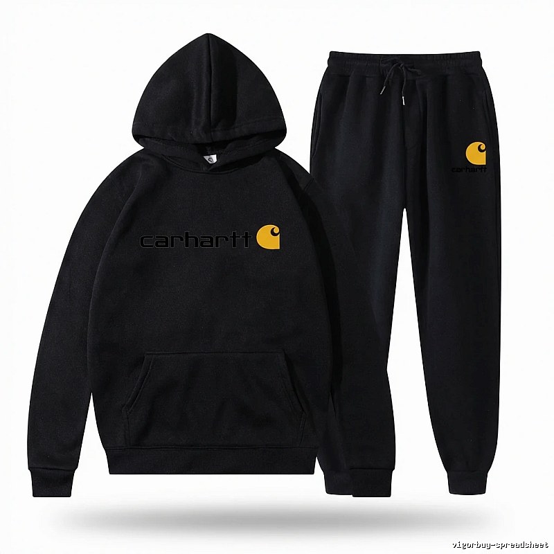 Carhartt basic black sweatshirt suit