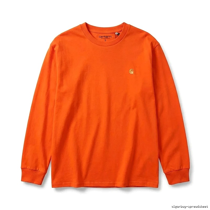 Carhartt basic orange long-sleeve