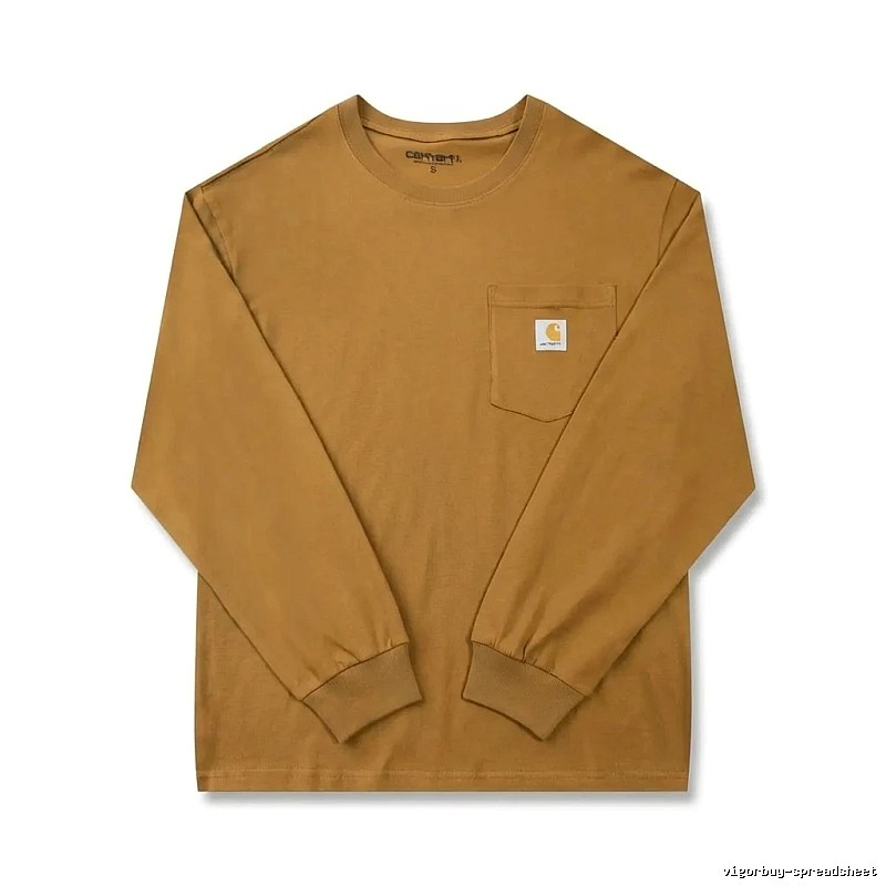 Carhartt basic retro brown long-sleeve