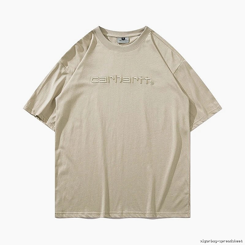 Carhartt Casual Logo T-shirt Light Blue Subtle for Streetwear Looks