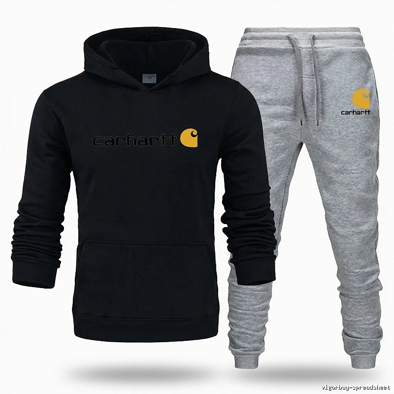 Carhartt casual style black and gray suit set