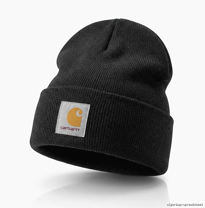 Carhartt classic black beanie