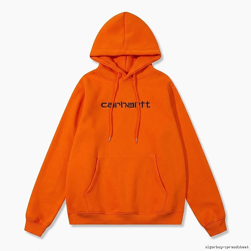 Carhartt orange minimalist style sweatshirt