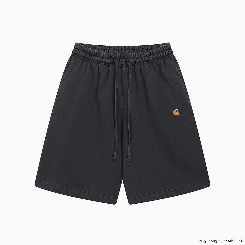 Carhartt Small Logo Workwear Style Carbon Black Casual Shorts