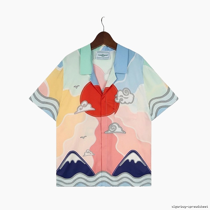 Casablanca Floral Print Short-Sleeve Shirt