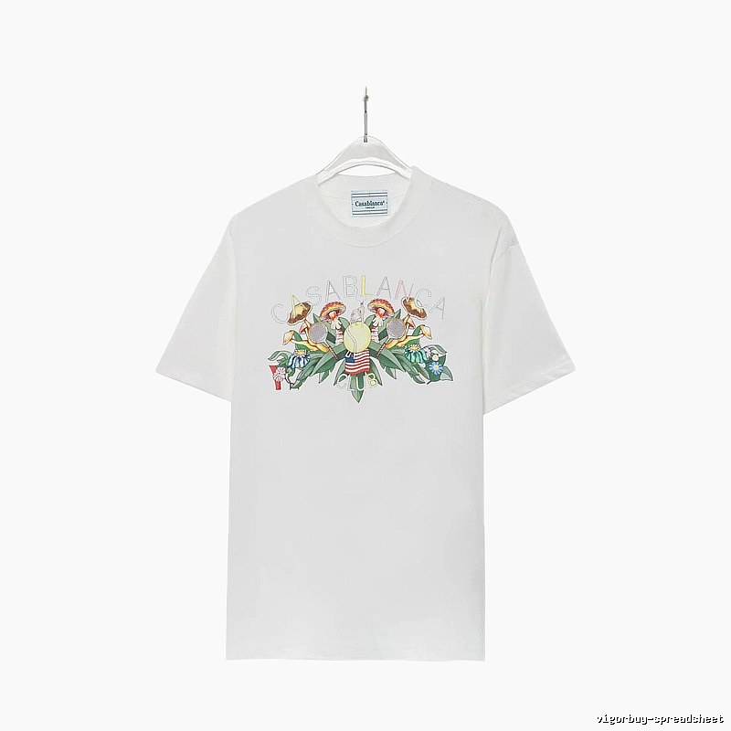 Casablanca Floral Print White T-shirt