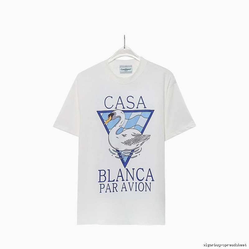 Casablanca Printed Fashionable White T-shirt