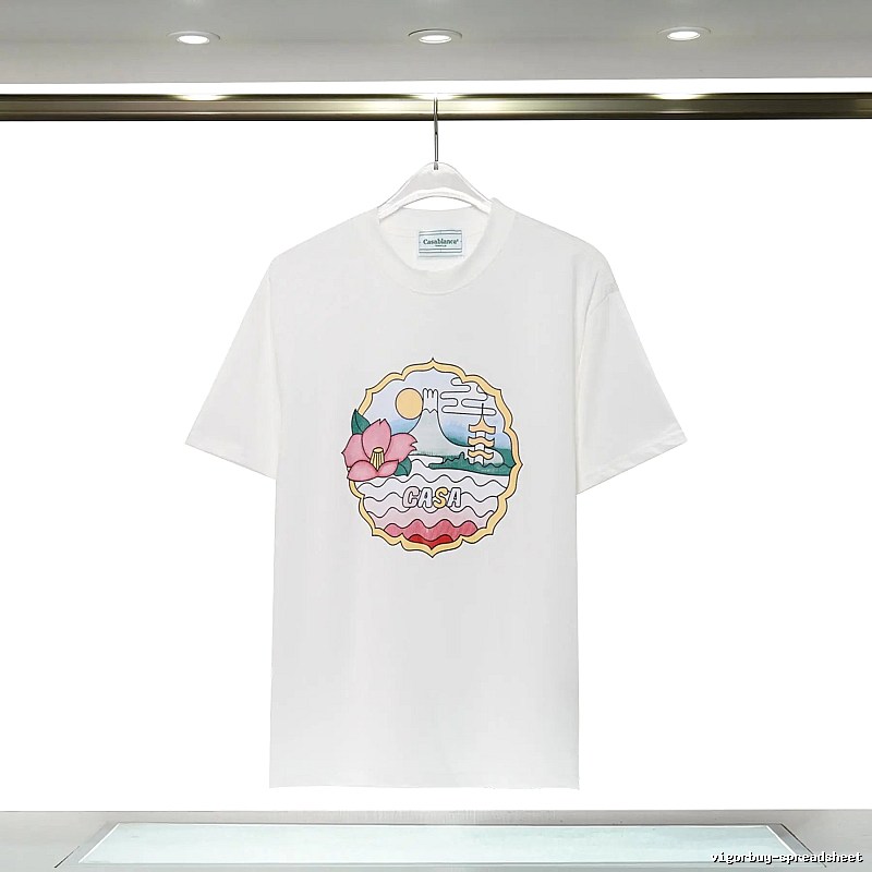 Casablanca - printed Japanese - style white T - shirt