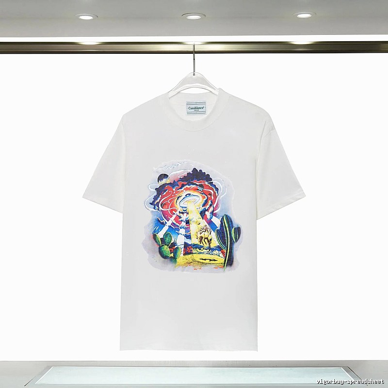 Casablanca Printed Trendy White T-shirt