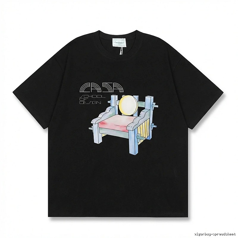 Casablanca retro style black T-shirt