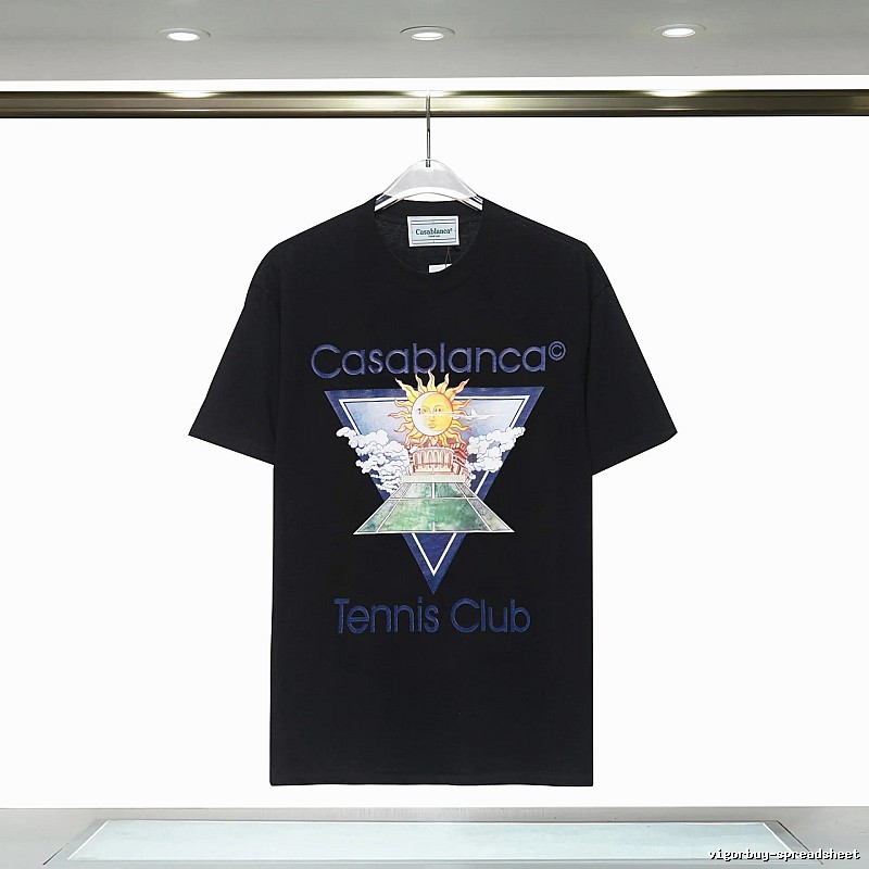 Casablanca retro style black T-shirt