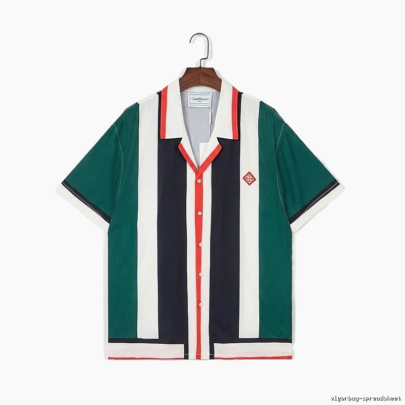 Casablanca striped retro-style shirt