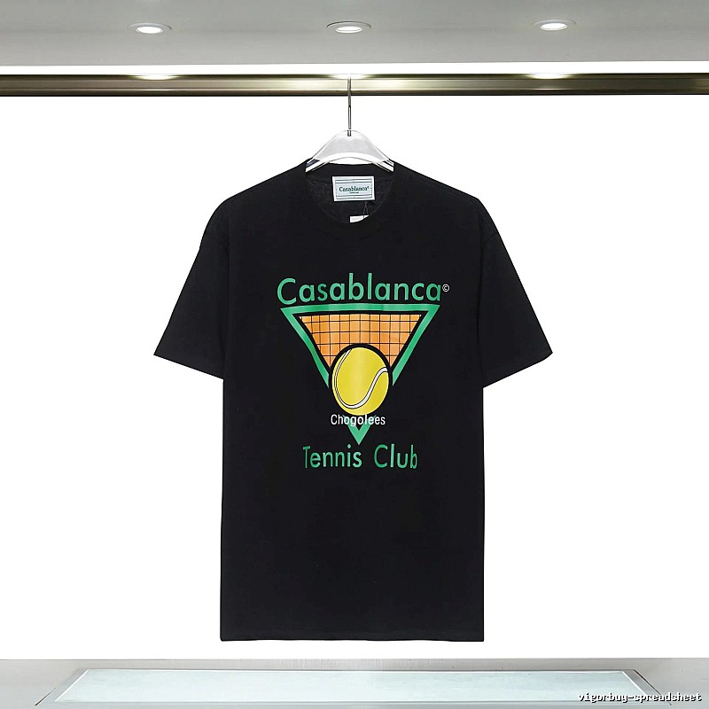 Casablanca Tennis Style Black T-shirt
