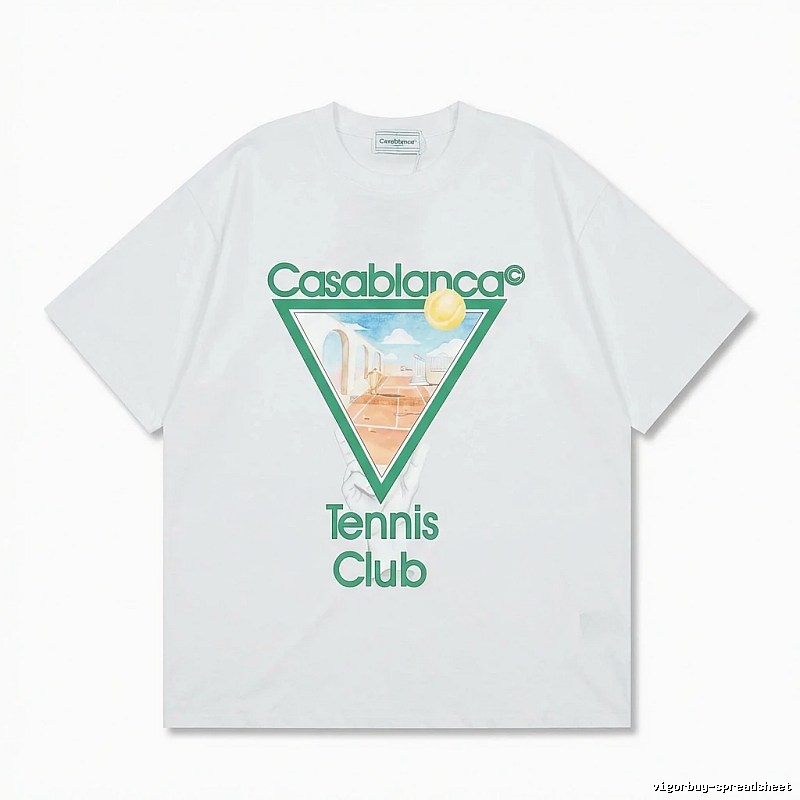 Casablanca Tennis Style White T-shirt