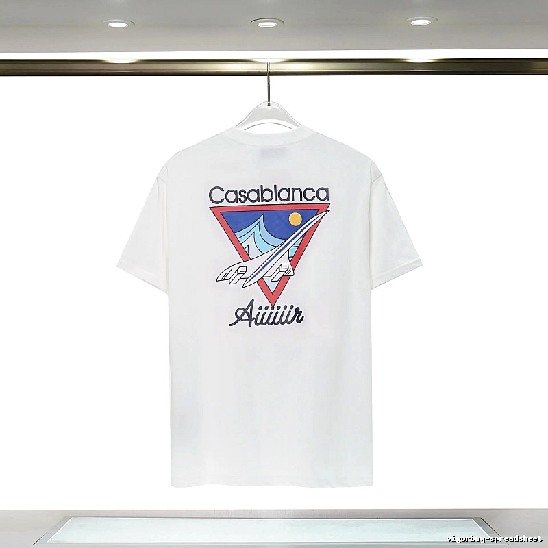 Casablanca Triangle Print White T-shirt
