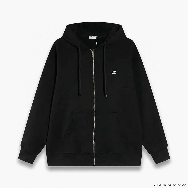 CELINE's classic black hoodie