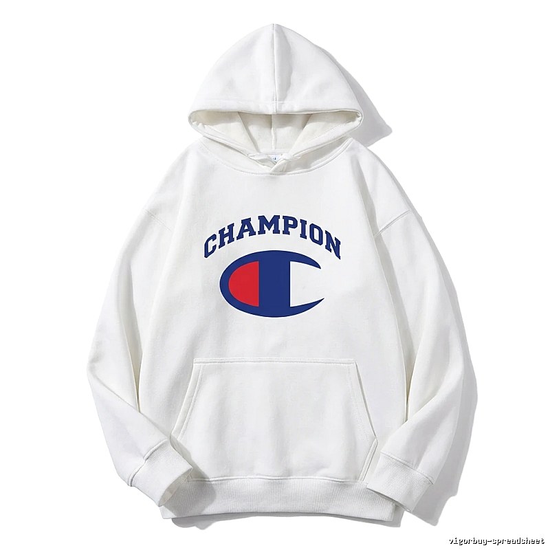 Champion classic white hoodie.