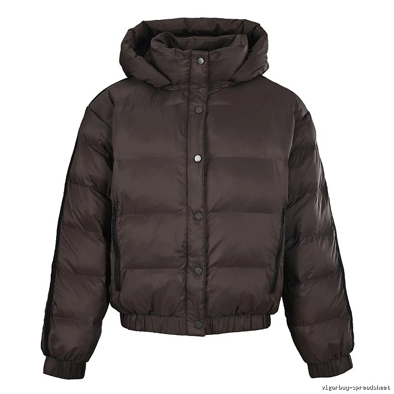 Chocolate Brown Hooded Puffer Jacket - Independent Style Winter
