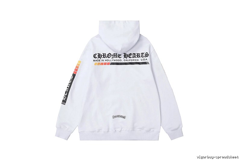 Chrome Hearts 2089-36 White Cross Graphic Hoodie Smart Casual