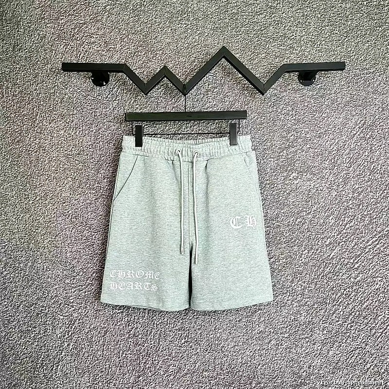 Chrome Hearts casual light gray shorts