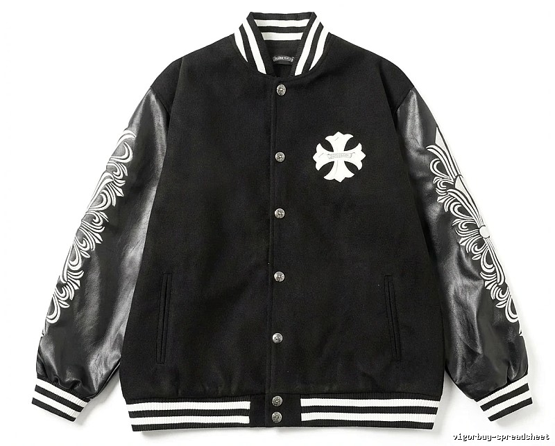 Chrome Hearts Cross Grain Trendy Cool Black Jacket