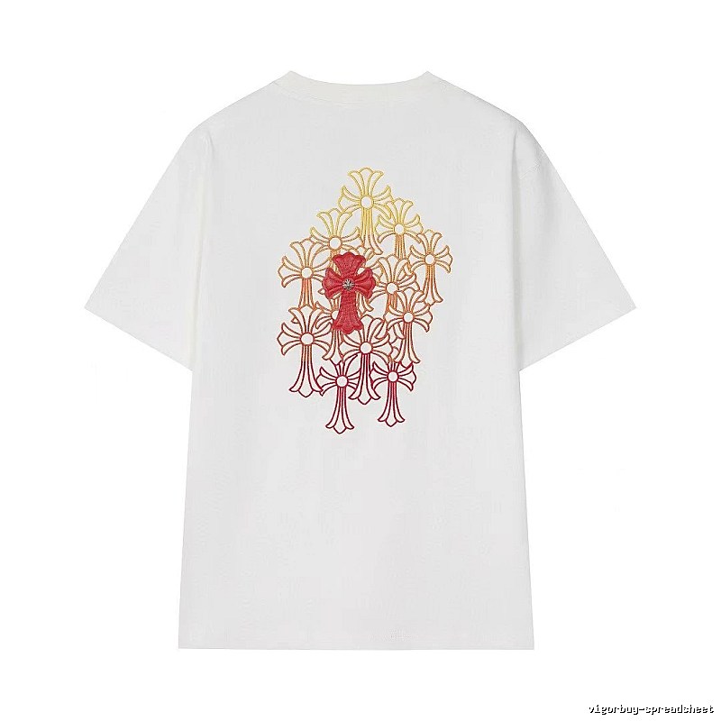 Chrome Hearts Cross Series Street Style White Short-sleeve T-shirt