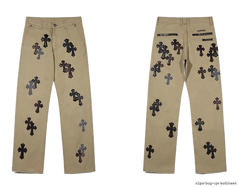 Chrome Hearts Cross Vintage Khaki Pants