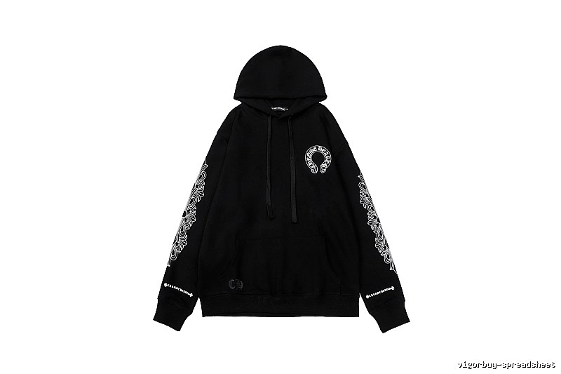 Chrome Hearts Resort Cross graphic hoodie Black Blue Cross with Premium Look