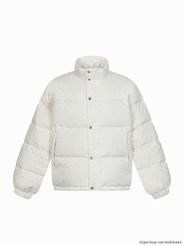 Chrome Hearts Retro Style White Cotton Coat