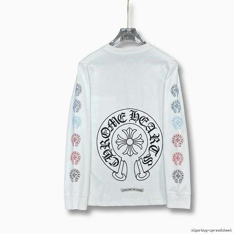 Chrome Hearts Retro Style White Long-Sleeve