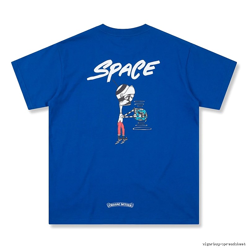 Chrome Hearts Space Style Blue T-shirt